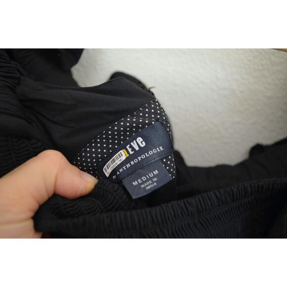 Maeve Ruffled Neckline Off Shoulder Pleated Corina Midi Dress Anthropologie - Picture 8 of 9